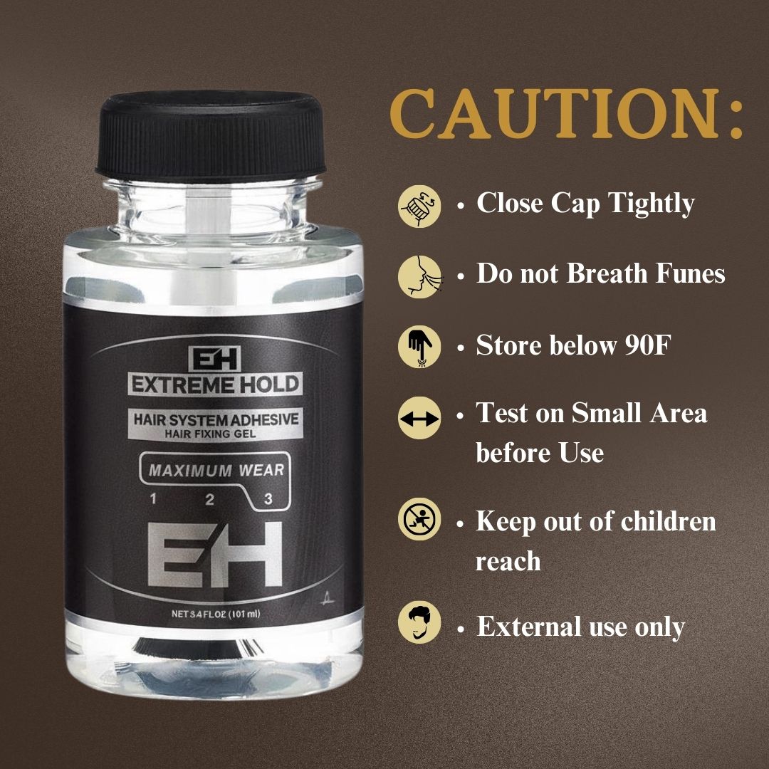 Extreme Hold Adhesive for Hair Wig Waterproof Glue With Brush Applicator Hair Styler (101ml)