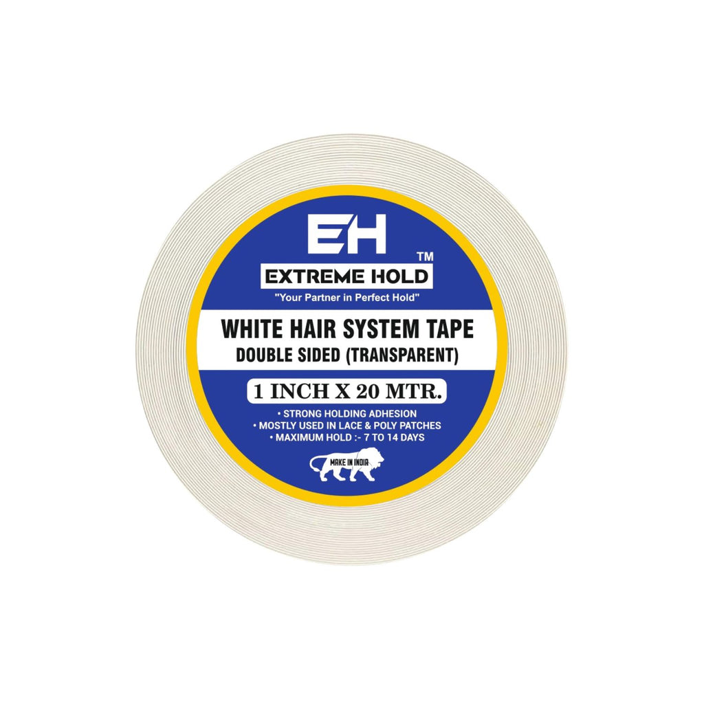 Extreme Hold 20m,Double Sided Transparent White Wig Tape for men |women Hair Extension.