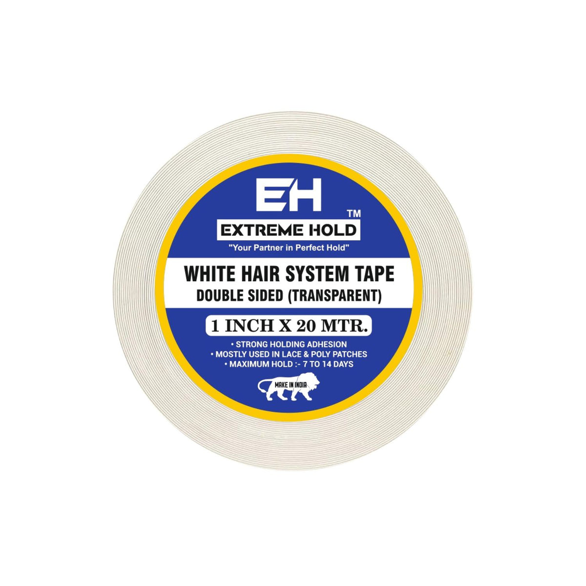 Extreme Hold 20m,Double Sided Transparent White Wig Tape for men |women Hair Extension.