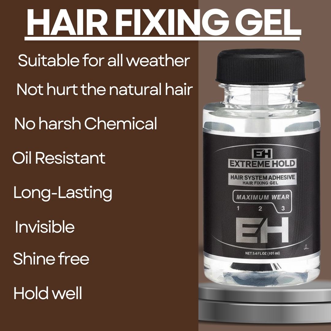 Extreme Hold Adhesive for Hair Wig Waterproof Glue With Brush Applicator Hair Styler (101ml)