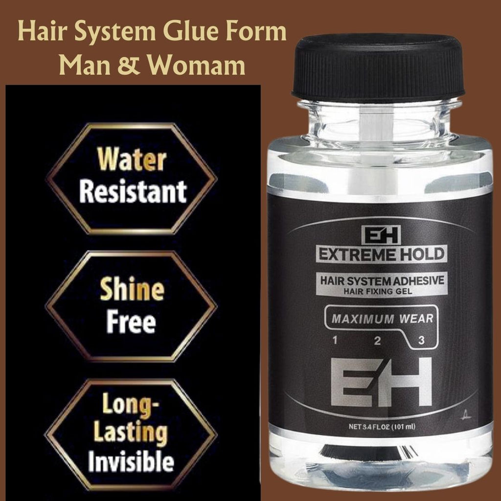 Extreme Hold Adhesive for Hair Wig Waterproof Glue With Brush Applicator Hair Styler (101ml)