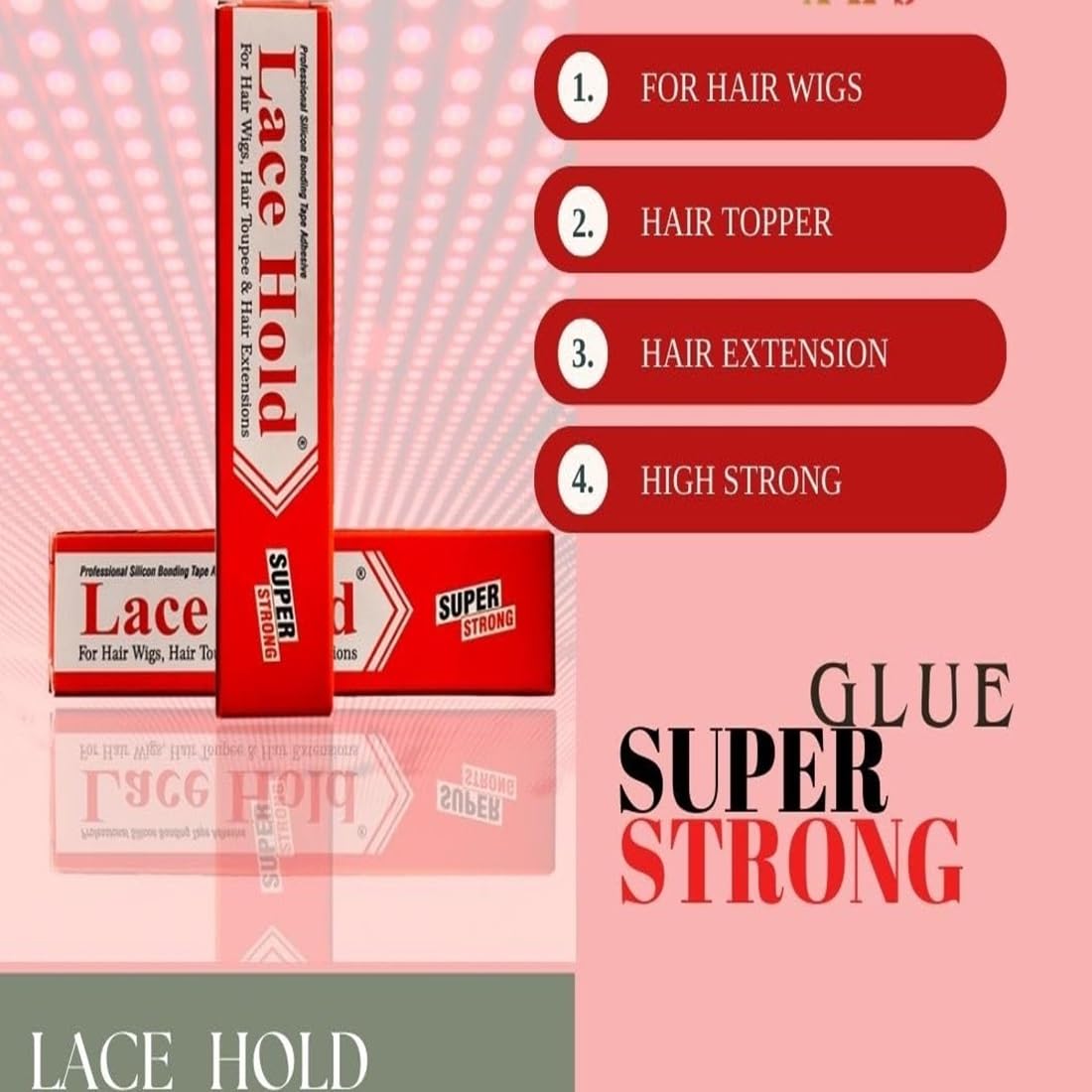 EXTREME HOLD Lace Hold 10g I Skin Glue, Hair patch/ wig glue Hair Accessory Set.