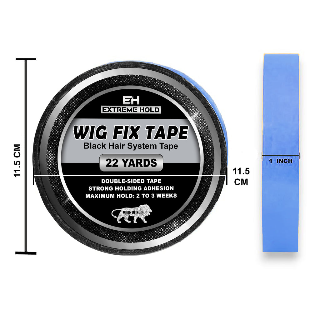 Extreme Hold Premium 22m Black Blue Cotton Double Sided Wig Tape For Hair System.