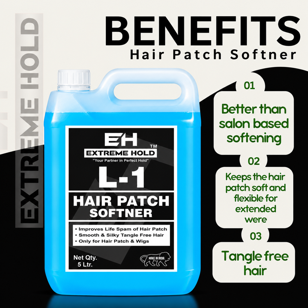 Extreme Hold L-1 Hair Patch Softener 5 litre For Hair Patch.