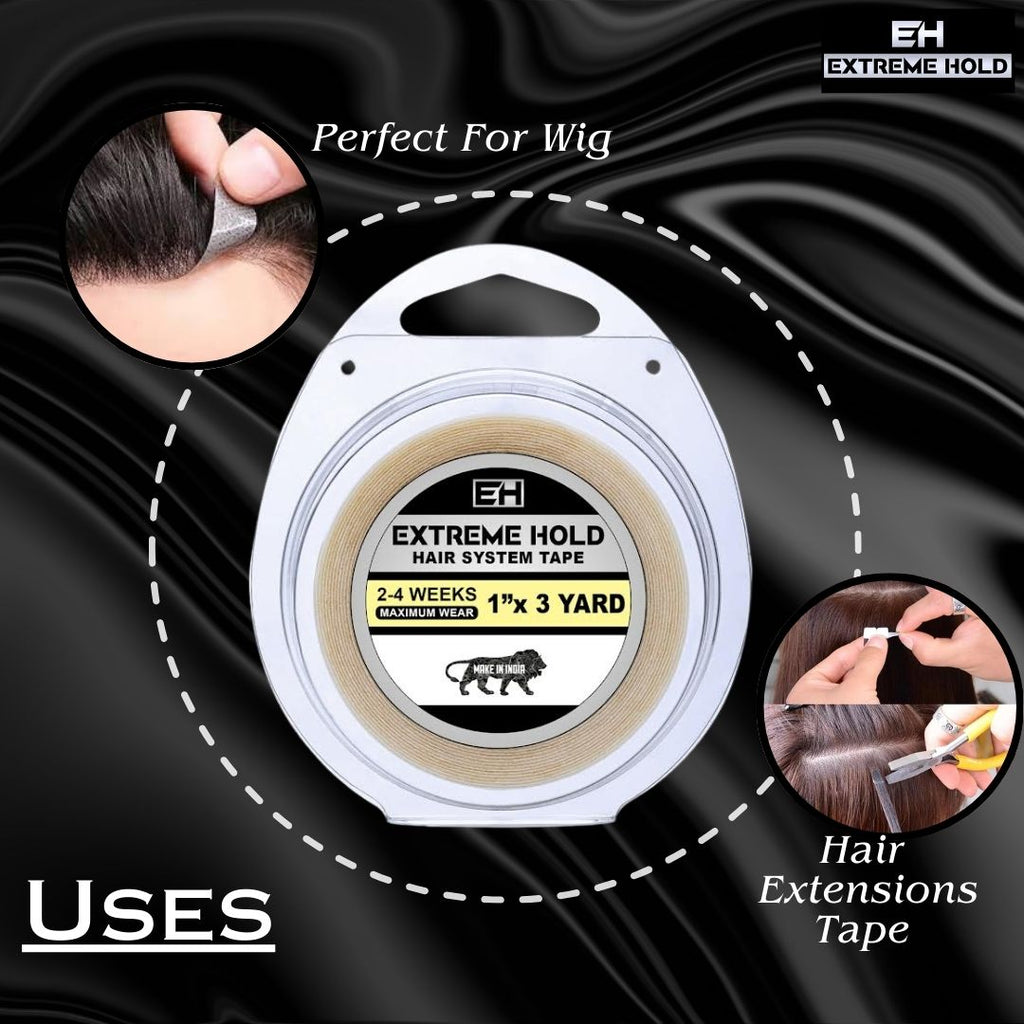 Extreme Hold Adhesive Tape 1x3 yards 1 Roll double side adhesive Hair Styler.