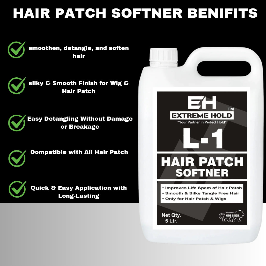 Extreme Hold L-1 Hair Patch Softener 5