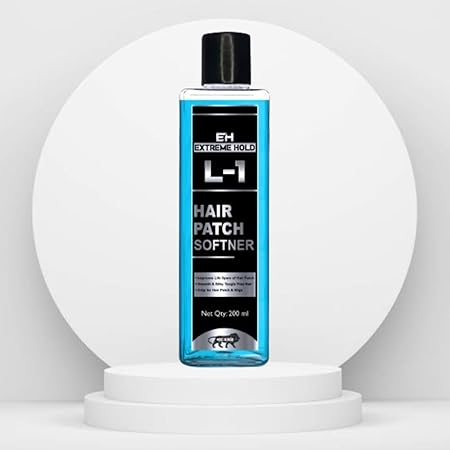Extreme Hold L-1 Hair Patch Softener Growth Hair Patch Softener| Hair Patch Wash Chemical| Soft, Silky and Tangle-Free.(200ml)