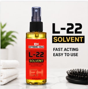 Extreme Hold L-22 Solvent Adhesive Remover Residue Wig Tape Remover Fast-Acting Skin-Safe| Hair Styler (118 ml)
