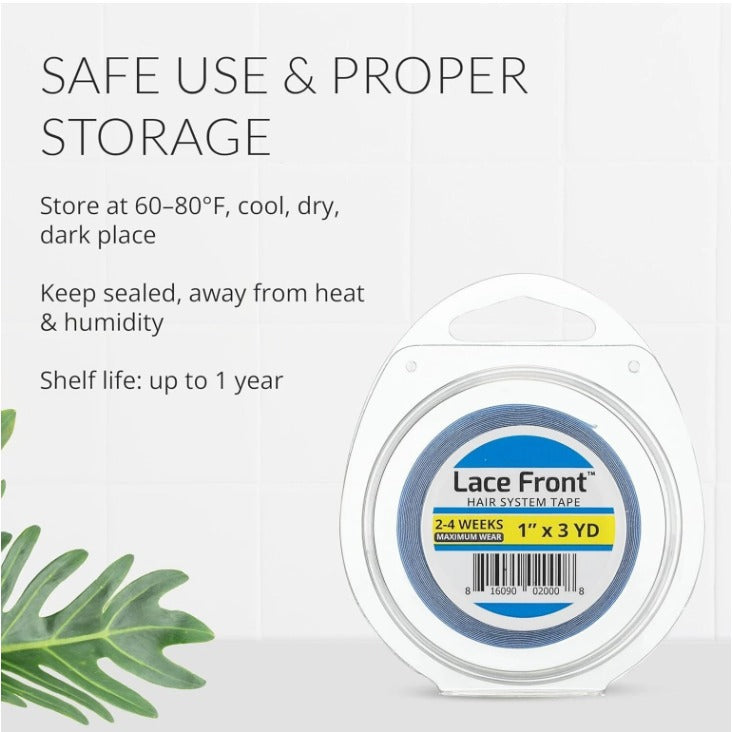 Extreme Hold  Lace Front Hair System Tape 1x3 yd Wig Tape.